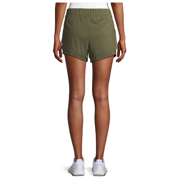 Women's Active Walking Short. Color: Olive branch. - Picture 4 of 6